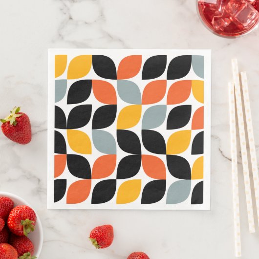 Colorful, uniek, trendy, urban leaf concept servet (Insitu)