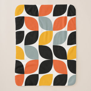 Colorful, uniek, trendy, urban leaf concept sherpa deken