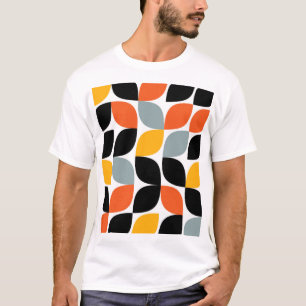 Colorful, uniek, trendy, urban leaf concept t-shirt