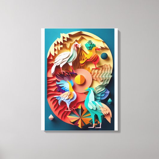 Colorful Unieke Home Decor Canvas Afdruk (Voorkant)