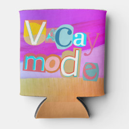 Colorful Unique Retro Vacay Mode Blikjeskoeler