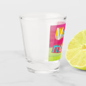 Colorful Unique Retro Vacay Mode Shot Glas (Links)