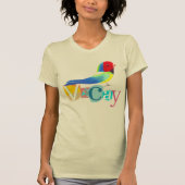 Colorful Unique Retro Vacay Mode T-shirt (Voorkant)