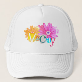 Colorful Unique Retro Vacay Mode Trucker Pet