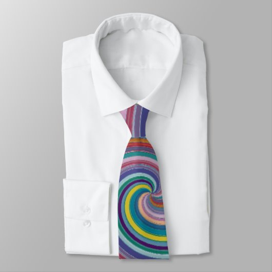Colorful Unique Swirl Pattern Stropdas (Gebonden)