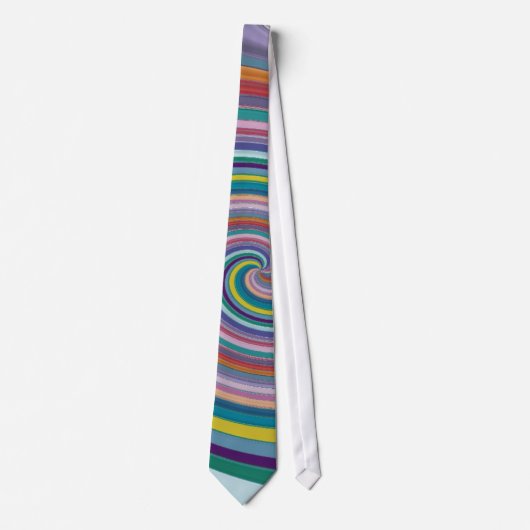 Colorful Unique Swirl Pattern Stropdas (Voorkant)