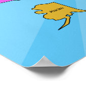 Colorful United States Maps School Poster (Hoek)