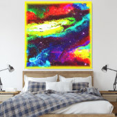 Colorful Universe Art. Nu kopen Canvas Afdruk (Insitu (Slaapkamer))