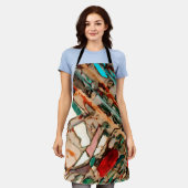 Colorful Upcycled-mozaïek Schort (Gedragen)