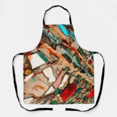 Colorful Upcycled-mozaïek Schort (Voorkant)