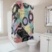 Colorful Urban Graffiti Pattern (10) Douchegordijn (In situ)