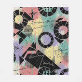 Colorful Urban Graffiti Pattern (10) Fleece Deken (Voorkant)