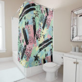 Colorful Urban Graffiti Pattern (12) Douchegordijn (In situ)