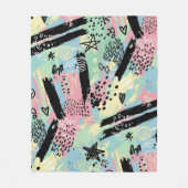 Colorful Urban Graffiti Pattern (12) Fleece Deken (Voorkant)
