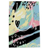 Colorful Urban Graffiti Pattern (12) Medium Cadeauzakje (Voorkant)