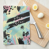 Colorful Urban Graffiti Pattern (12) Theedoek (Quarter Fold)