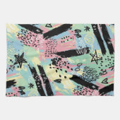 Colorful Urban Graffiti Pattern (12) Theedoek (Horizontaal)