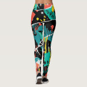 Colorful Urban Graffiti Pattern (13) Leggings (Achterkant)