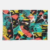 Colorful Urban Graffiti Pattern (13) Theedoek (Horizontaal)