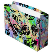 Colorful Urban Graffiti Pattern (1) Groot Cadeauzakje (Achterkant Gekanteld)