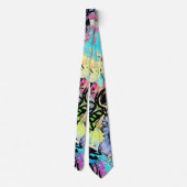 Colorful Urban Graffiti Pattern (1) Stropdas (Achterkant)