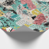 Colorful Urban Graffiti Pattern (2) Cadeaupapier (Hoek)