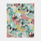 Colorful Urban Graffiti Pattern (2) Fleece Deken (Voorkant)