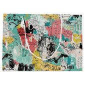 Colorful Urban Graffiti Pattern (2) Groot Cadeauzakje (Achterkant)