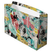 Colorful Urban Graffiti Pattern (2) Groot Cadeauzakje (Achterkant Gekanteld)