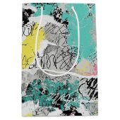 Colorful Urban Graffiti Pattern (3) Medium Cadeauzakje (Voorkant)