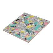 Colorful Urban Graffiti Pattern (3) Tegeltje (Zijkant)