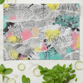 Colorful Urban Graffiti Pattern (3) Theedoek (Gevouwen)