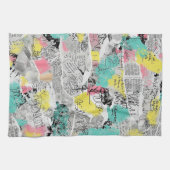 Colorful Urban Graffiti Pattern (3) Theedoek (Horizontaal)