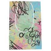 Colorful Urban Graffiti Pattern (4) Medium Cadeauzakje (Voorkant)