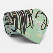 Colorful Urban Graffiti Pattern (4) Stropdas (Opgerold)