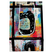 Colorful Urban Graffiti Pattern (5) Medium Cadeauzakje (Achterkant)