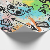 Colorful Urban Graffiti Pattern (6) Cadeaupapier (Hoek)