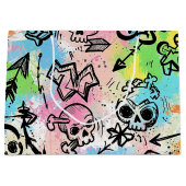 Colorful Urban Graffiti Pattern (6) Groot Cadeauzakje (Voorkant)