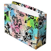 Colorful Urban Graffiti Pattern (6) Groot Cadeauzakje (Achterkant Gekanteld)