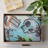 Colorful Urban Graffiti Pattern (6) Tissuepapier (Geschenk)