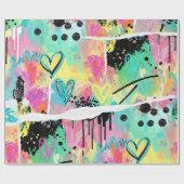 Colorful Urban Graffiti Pattern (7) Cadeaupapier (Vlak)