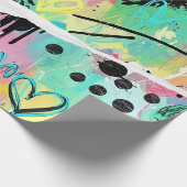 Colorful Urban Graffiti Pattern (7) Cadeaupapier (Hoek)