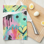 Colorful Urban Graffiti Pattern (7) Theedoek (Quarter Fold)