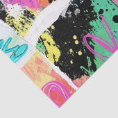 Colorful Urban Graffiti Pattern (7) Tissuepapier (Detail)
