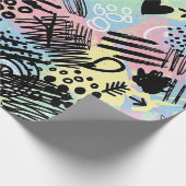 Colorful Urban Graffiti Pattern (9) Cadeaupapier (Hoek)