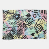 Colorful Urban Graffiti Pattern (9) Theedoek (Horizontaal)