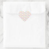Colorful Valentijn Snoep Hearts Placemat Holiday Hart Sticker (Tas)
