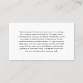 Colorful Variation of Houses Visitekaartje (Achterkant)