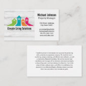 Colorful Variation of Houses Visitekaartje (Voorkant / Achterkant)