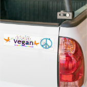 Colorful Vegan Bumpersticker (Op Truck)